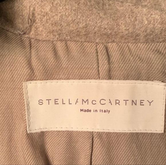 Stella McCartney Lana Wool Beige Coat - Picture 8 of 9